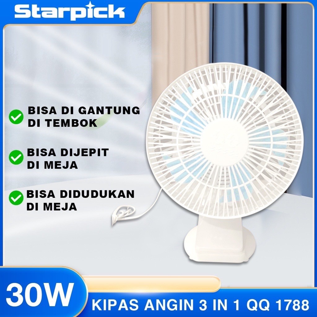 PROMOstarpick kipas angin dinding kipas angin jepit  kipas angin kecil listrik 8 inch kipas angin me
