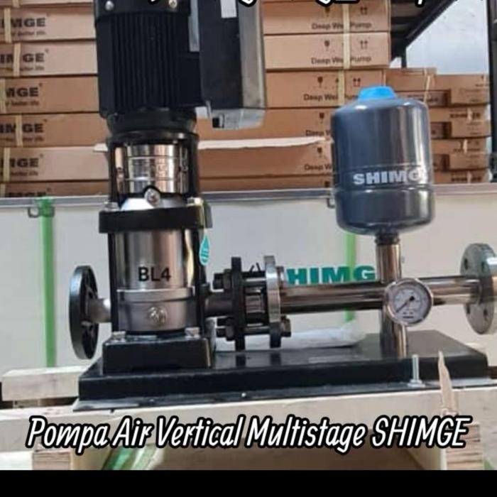 Pompa Dorong Otomatis | Pompa Booster Inverter 1Hp Shimge BLE 2-6