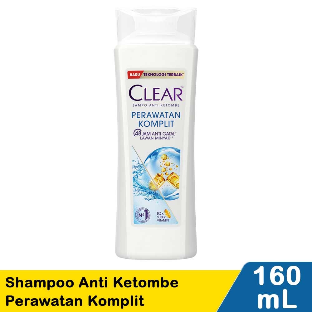 CLEAR SHAMPOO A/K PERAWATAN KOMPLIT  160mL