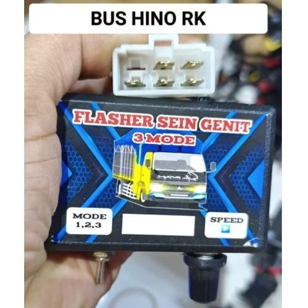 RUNSHOP_ Flasher Sein Kedip Cepat Genit 3Mode Kedip 3x kedip 2x kedip Cepat PNP Mobil Pickup Truk & 