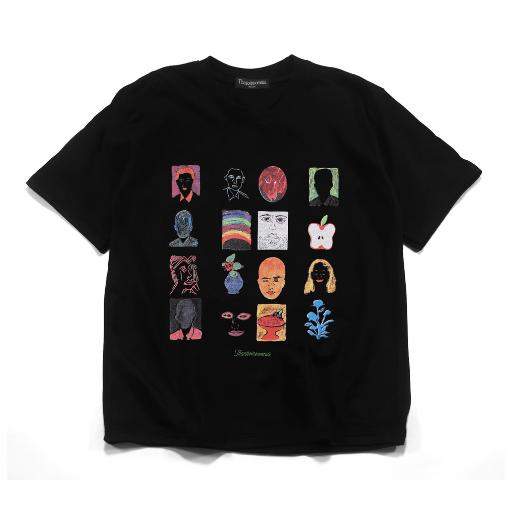 Boxy Fit T Shirt Original Kaos Miorela Black Thanksinsomnia