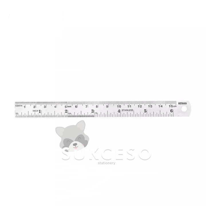 Kenko Penggaris 15 cm Besi
