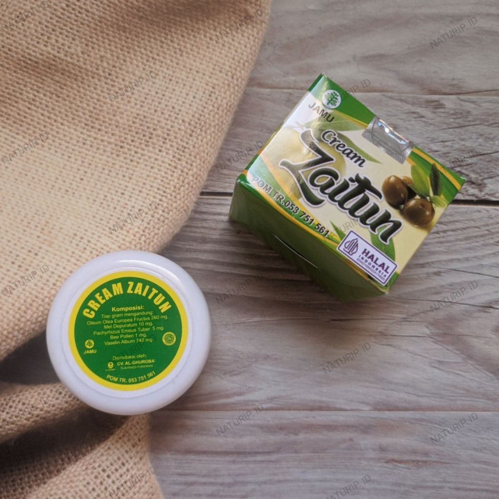 Cream Zaitun Al Ghuroba 100% Asli Halal Untuk Wajah