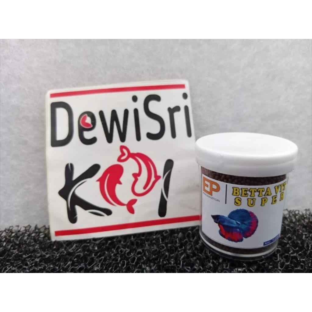 Pakan Ikan Cupang Terbaik BETTA VIT SUPER Pelet Halus 10g – Mencerahkan Warna & Cepat Besar