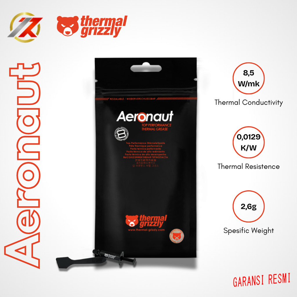 THERMAL GRIZZLY Aeronaut Thermal Paste 1 Gram (N) | Pasta Thermal Grizzly Aeronaut 1 Gram