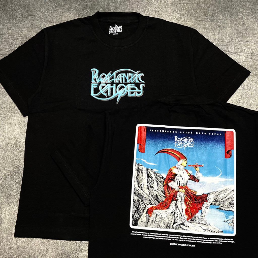 Tshirt ROMANTIC ECHOES - PERSEMBAHAN UNTUK MASA DEPAN COVER Official Merchandise