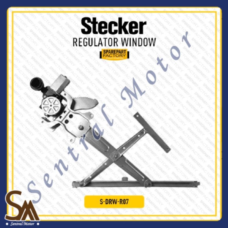 Regulator kaca pintu depan kiri Rush/Terios Old STECKER