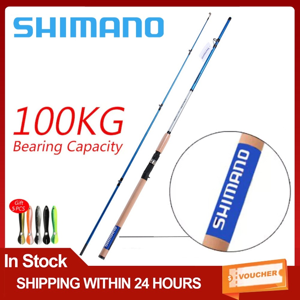 BERGU_ID【COD】 Fishing Rod Spinning Rod Casting Rod Joran Pancing Joran Pancing MH Power Jigging Rod 