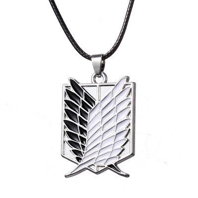 Kalung Anime Attack On Titan Necklace Wings Of Liberty Import Best Quality