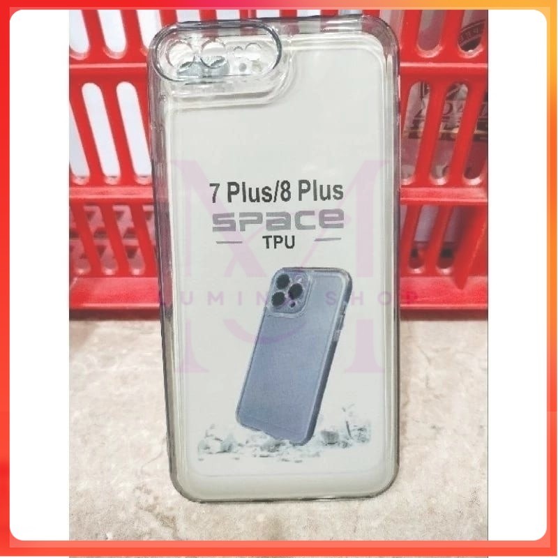 PROMO+COD Softcase/Silikon Bening Trasparan hp iphone 7 plus/8 plus Case bening Clear Space bahan bg
