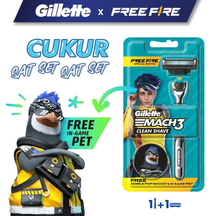 [  WELORD ]  Gillette Pisau Cukur Mach 3 Fresh