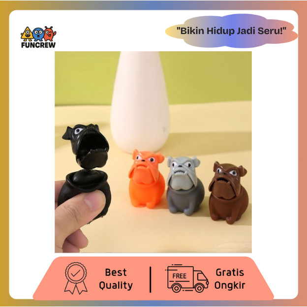 [FUNCREW] Mainan Anjing Galak Lucu Random – Mainan Prank Penghilang Stres Gemoy Viral Series