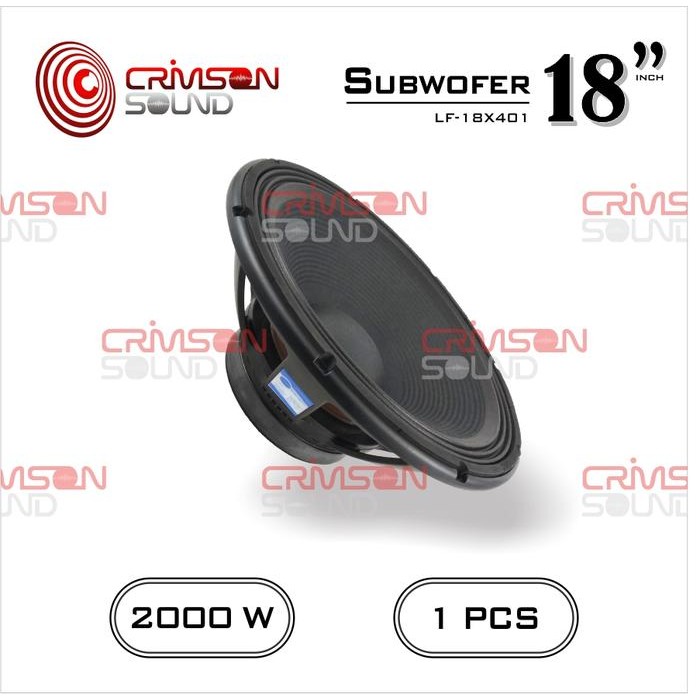 GROSIR SPEAKER WOOFER 18 INCH COIL 4 INCH CRIMSON PECISIONS LF18X401 Model RC