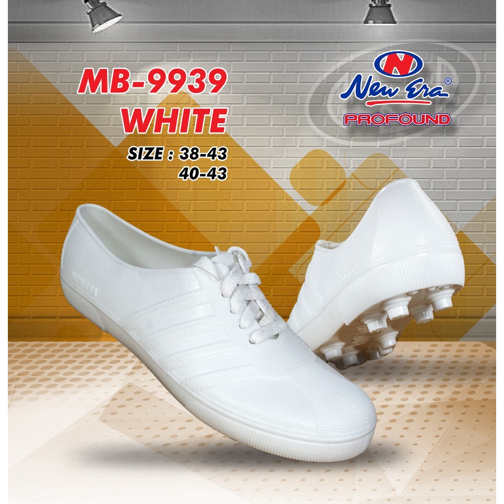 Sepatu Karet Pria Sepatu Futsal Sepatu Olahraga Sepatu Kerja Putih Polos Tali New Era Boots Sepatu C