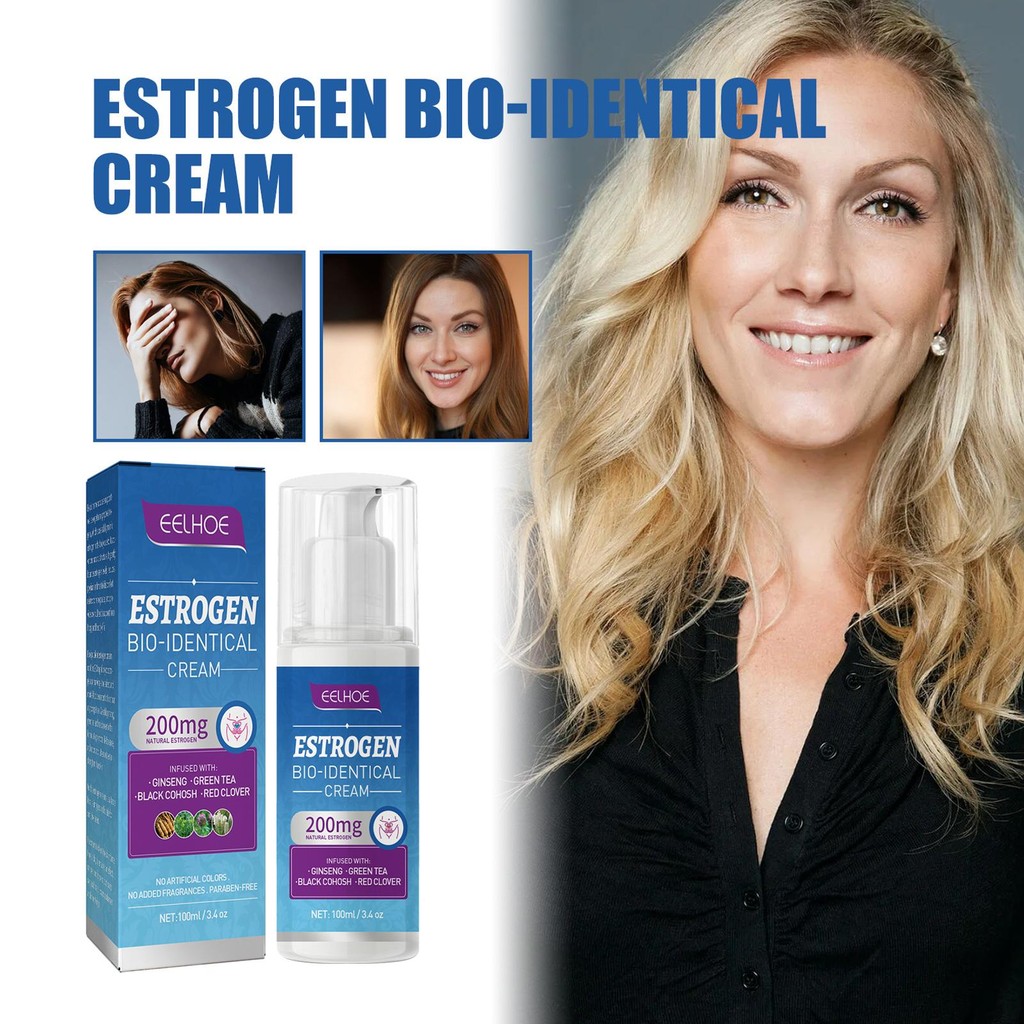 【COD】EELHOE Estrogen Bio-Identical Cream Krim Pereda Estrogen Untuk Wanita Mengurangi Kelelahan Meri
