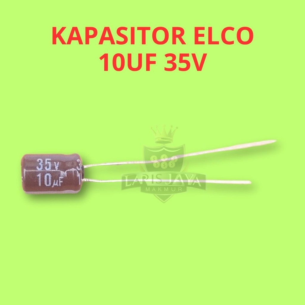 Elco 10uF 35V Low ESR - Untuk Projek Arduino & Elektronik Dasar