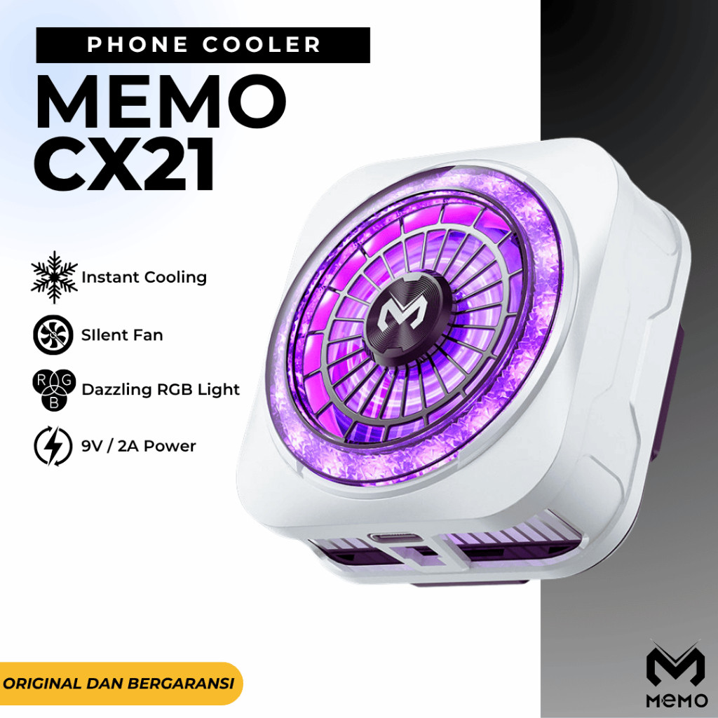 MEMO Cooler HP CX21 Pendingin Hp Peltier Magnet & Clip RGB