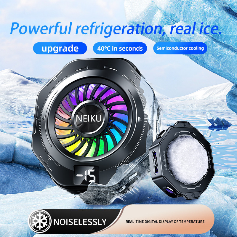 (Pegasus Cell) NEIKU NK31 PHONE COOLER MAGNETIC AND CLIP RGB 10WATT UNIVERSAL PELTIER PENDINGIN HP C