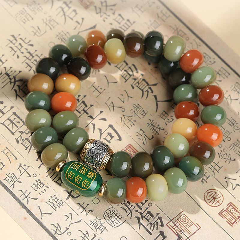 Double-ring bracelet/bracelet/male/female/buddha beads/bracelet/hand-held accessory
