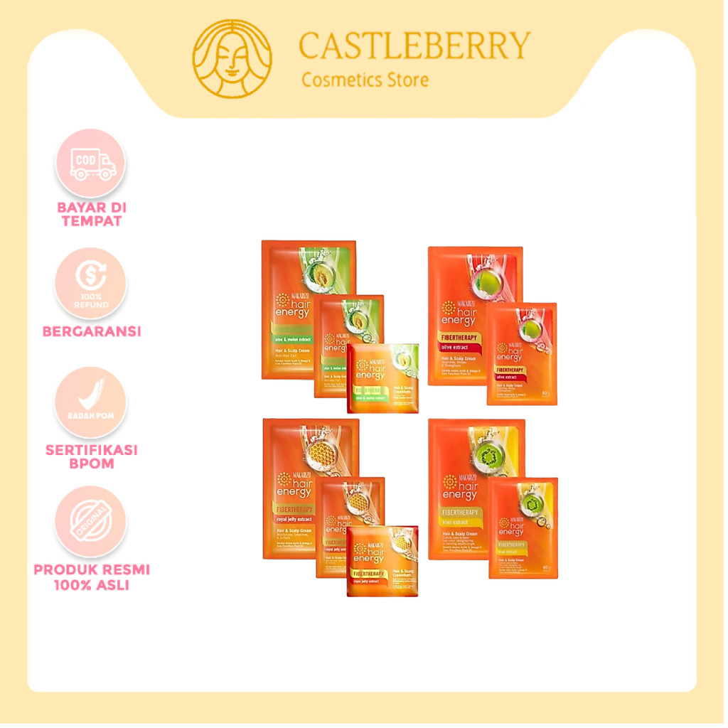 CASTLE - Makarizo Creambath / Makarizo Hair Energy Creambath / Makarizo Hair Creambath Sachet