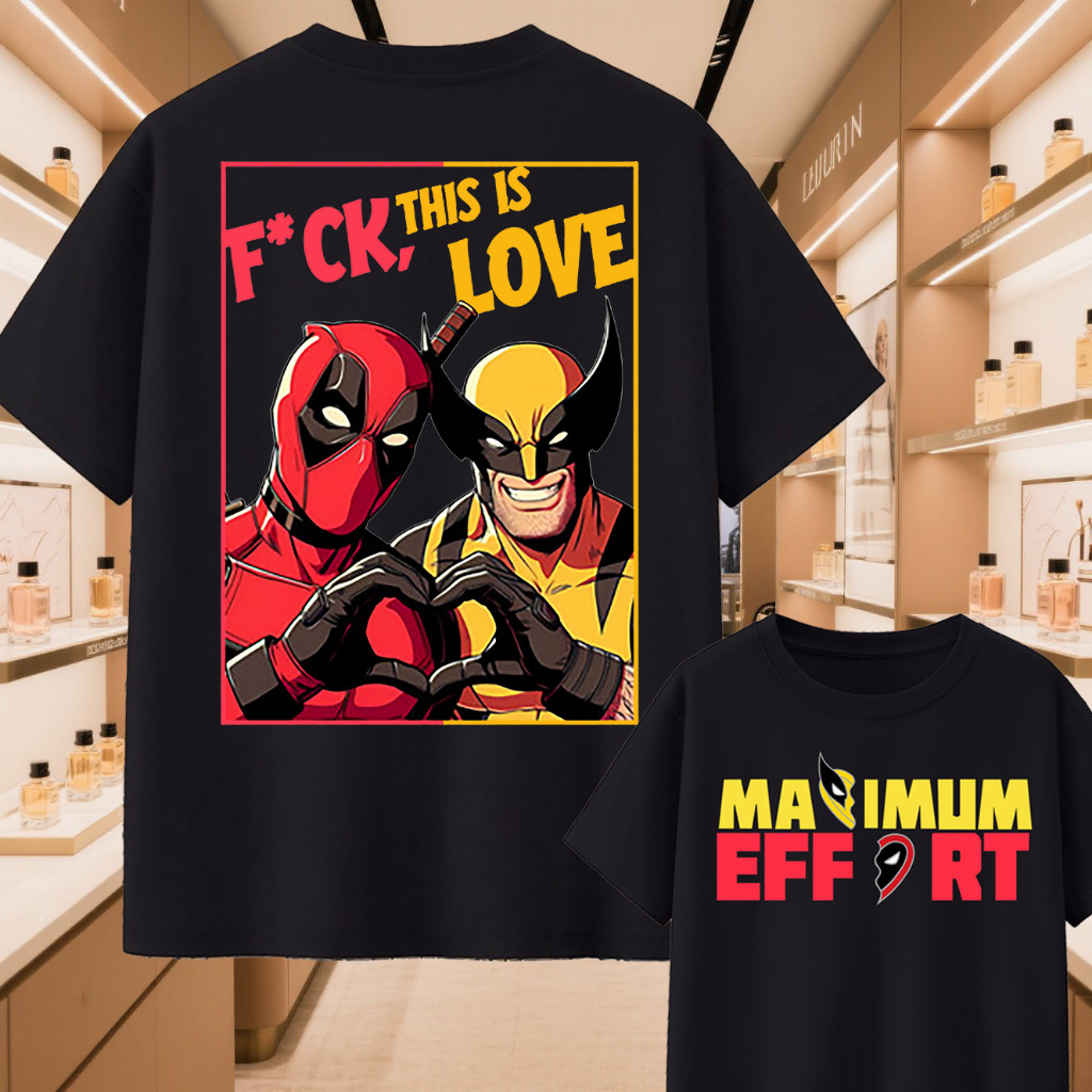 kaos Marvel kaos Deadpool & Wolverine Film Deadpool 3 kaos Wolverine kaos Deadpool pria wanita COD