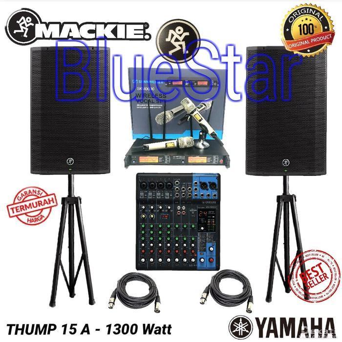 Paket Sound Yamaha MG10XU -MACKIE THUMP 15 A - 1300 Watt ORIGINAL