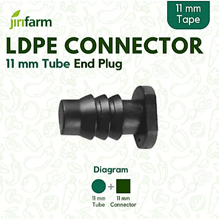 Jirifarm 11874 Endplug Selang 11 mm