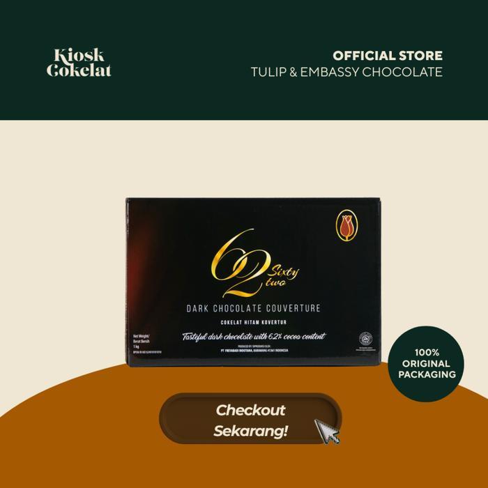 Tulip Dark Chocolate Couverture 62% 1 Kg