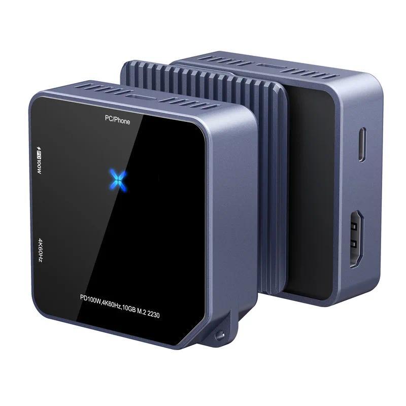 Magnetic 2230 SSD Fan-Cooled Enclosure – Type-C 3.2 Thunderbolt Multi-Function Mobile Hard Drive Cas