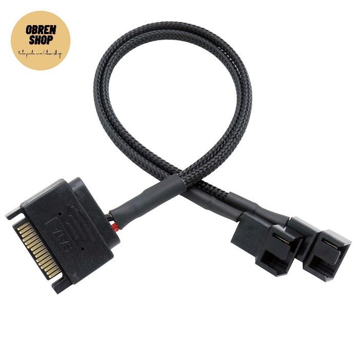Kabel Power SATA to Dual Fan 3 Pin