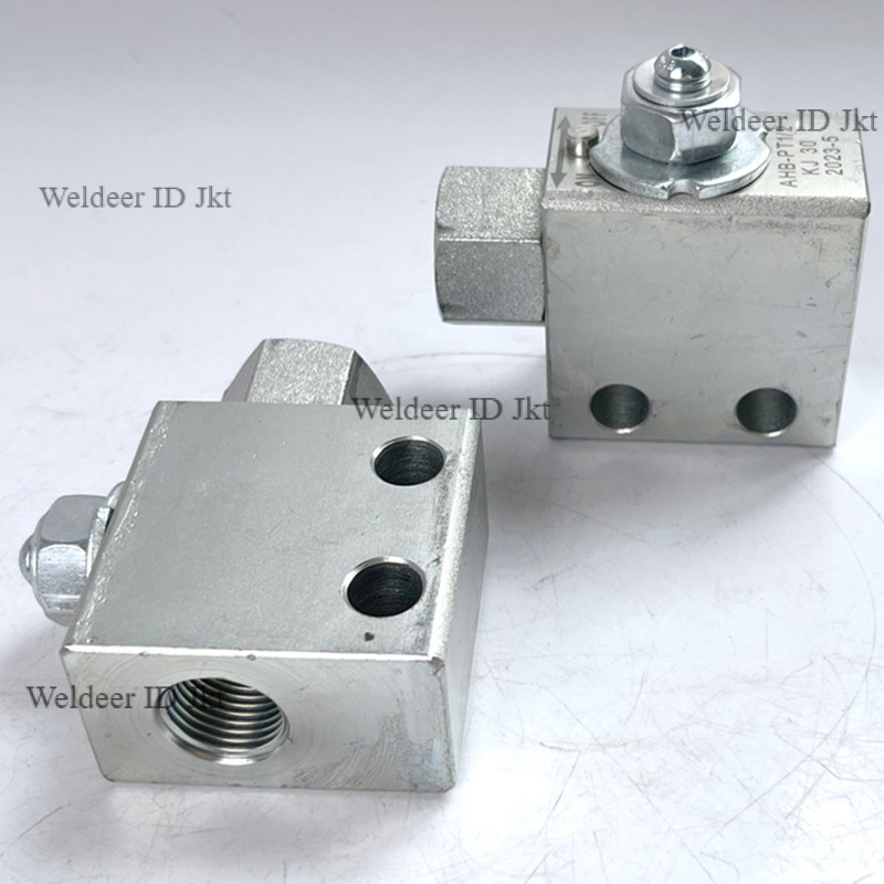 Katup Stop Pemutus Hidrolik Stop Valve Hidrolik Excavator Komponen Alat Berat
