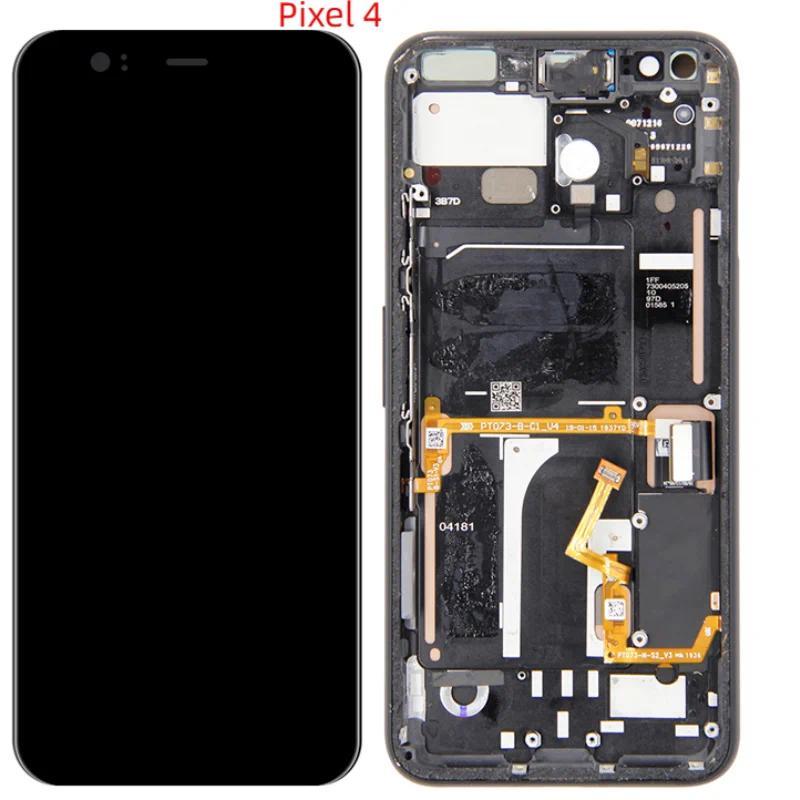 5.7" original used For Google Pixel 4 G020M G020I Lcd Display Screen Touch Glass Digitizer Frame pix