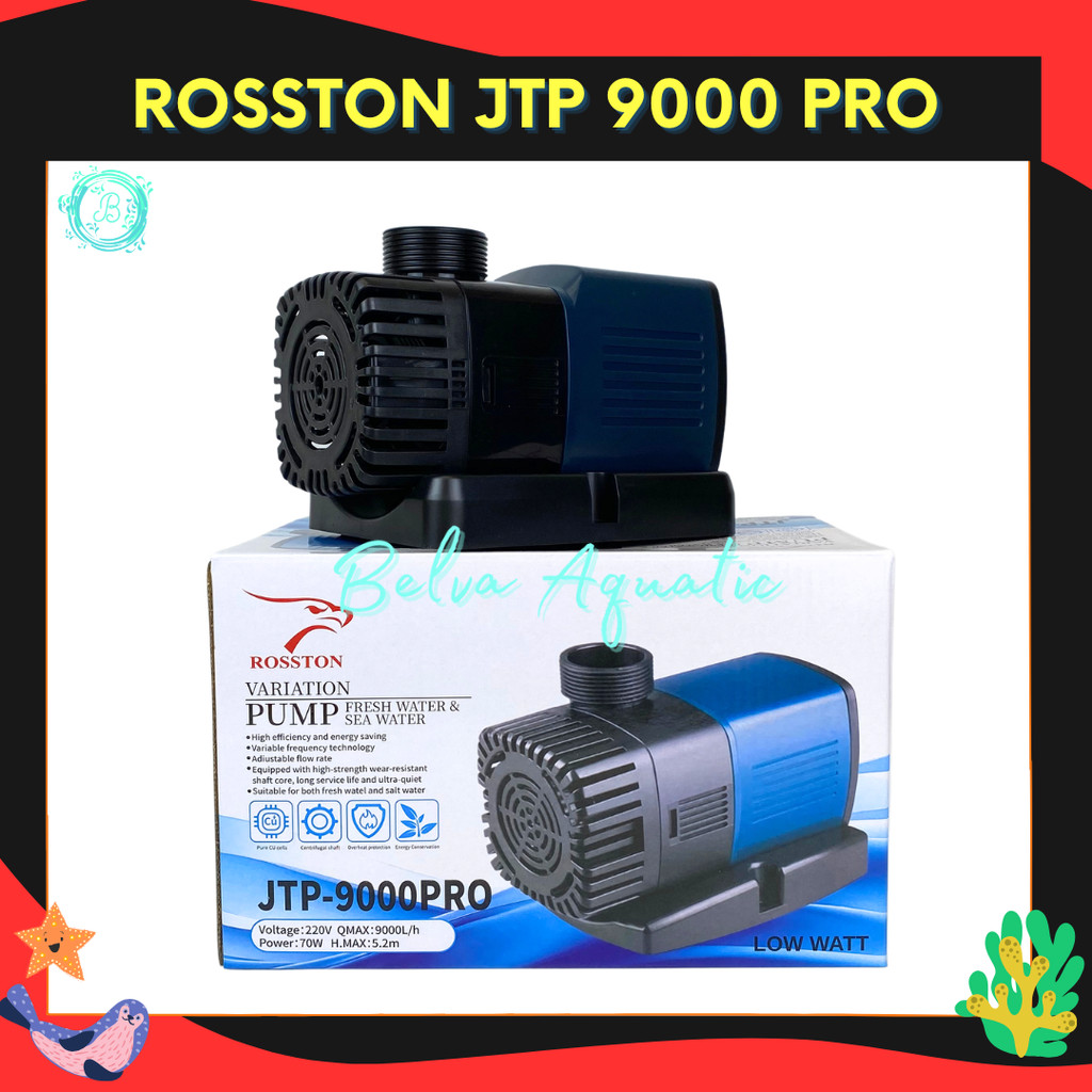 _Tukushop Rosston Jtp 9000 Pompa Kolam Low Watt Hemat Listrik Pompa Air Pompa Kolam Besar
