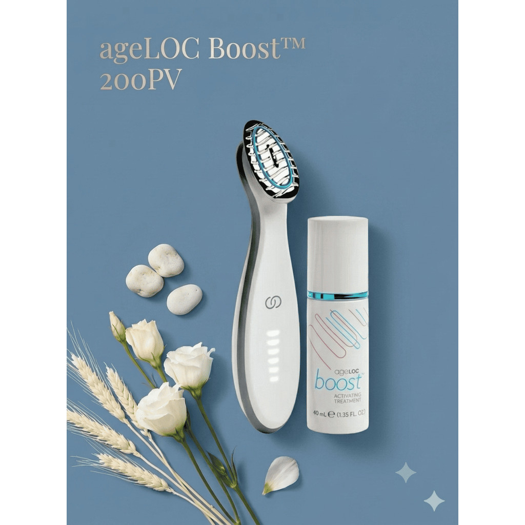 [ NUri Skin New! } Paket Hemat Booster Kulit / ageLOC Boost 200PV Full Set, Alat dan Gel Konduktor O