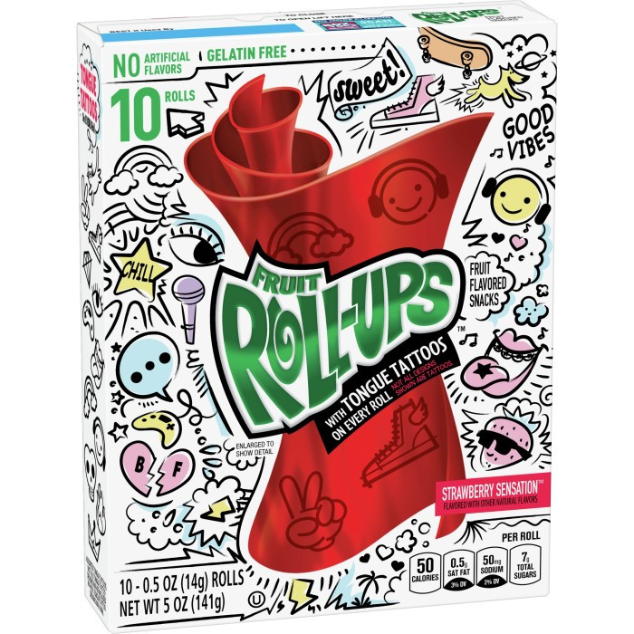 Fruit Roll Ups Variety Pack Permen Aneka Rasa