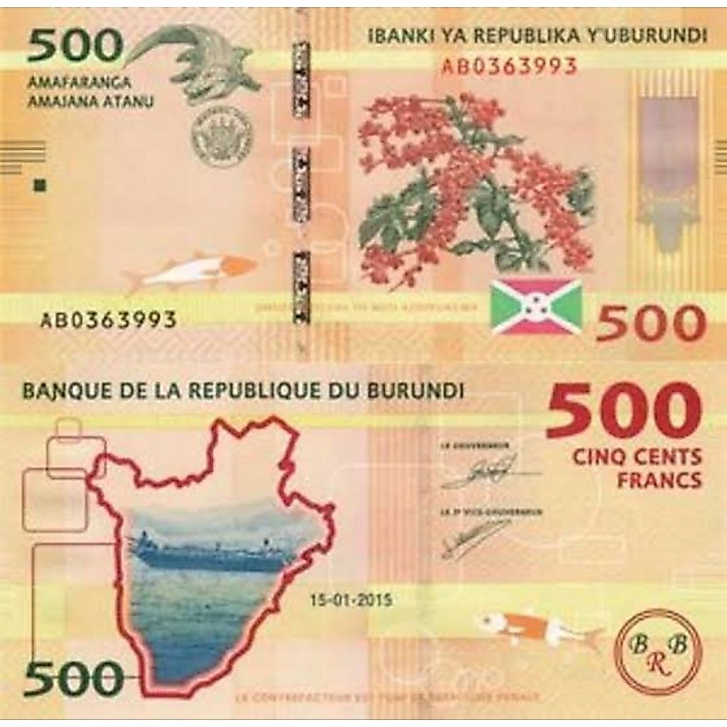 Uang Kuno Burundi 500franc UNC untuk Mahar dan Koleksi Numismatik