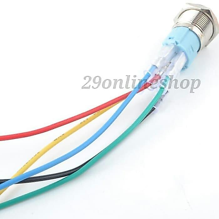 switch on off push button tombol saklar lampu ring led motor mobil