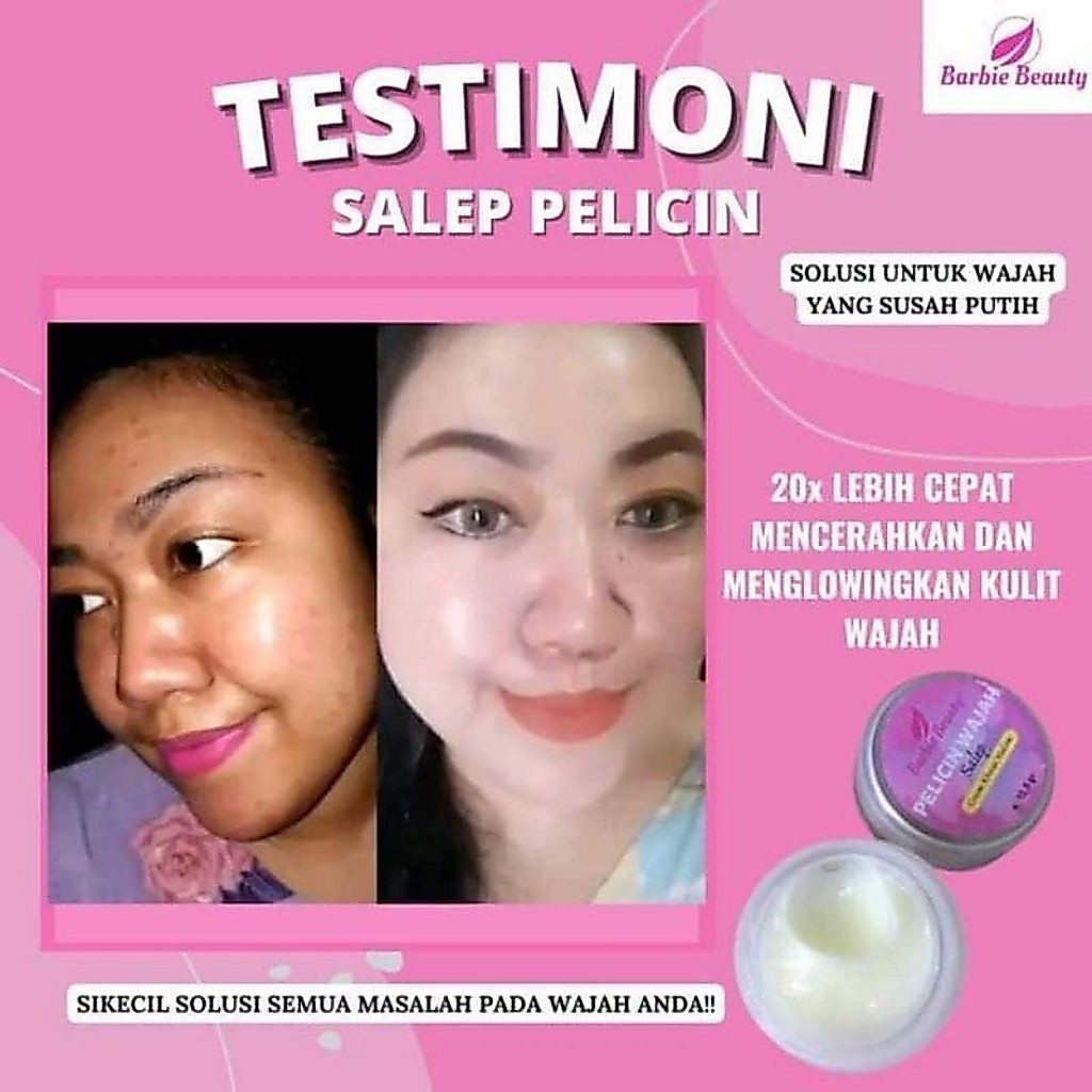 Salep Pelicin Wajah Barbie Beauty - Mencerahkan, Glowing, Aman untuk Semua Jenis Kulit