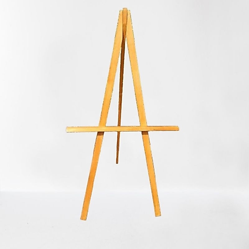 Standing Poto Wedding Standing Tripod Kayu Wooden Easel Tripod Standing Wooden Easel