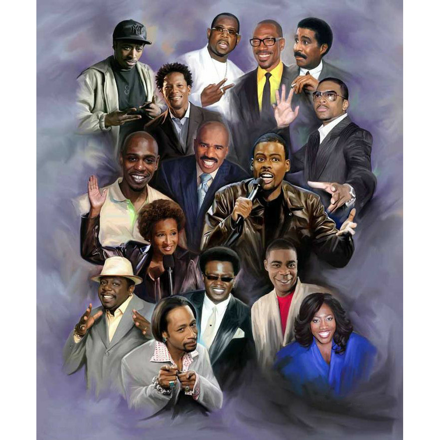 

Div 5D African American Lady Man singers Star Full Diamond Painting cross stitch kits art portrait 3D paint by diamonds