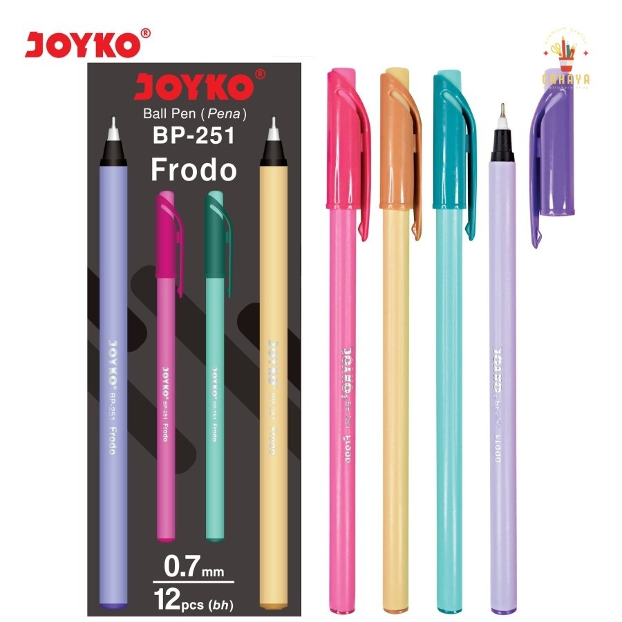 

Cahaya Stationary Pulpen Joyko BP-251 Frodo 0.7 mm 1 Box 12 Pcs