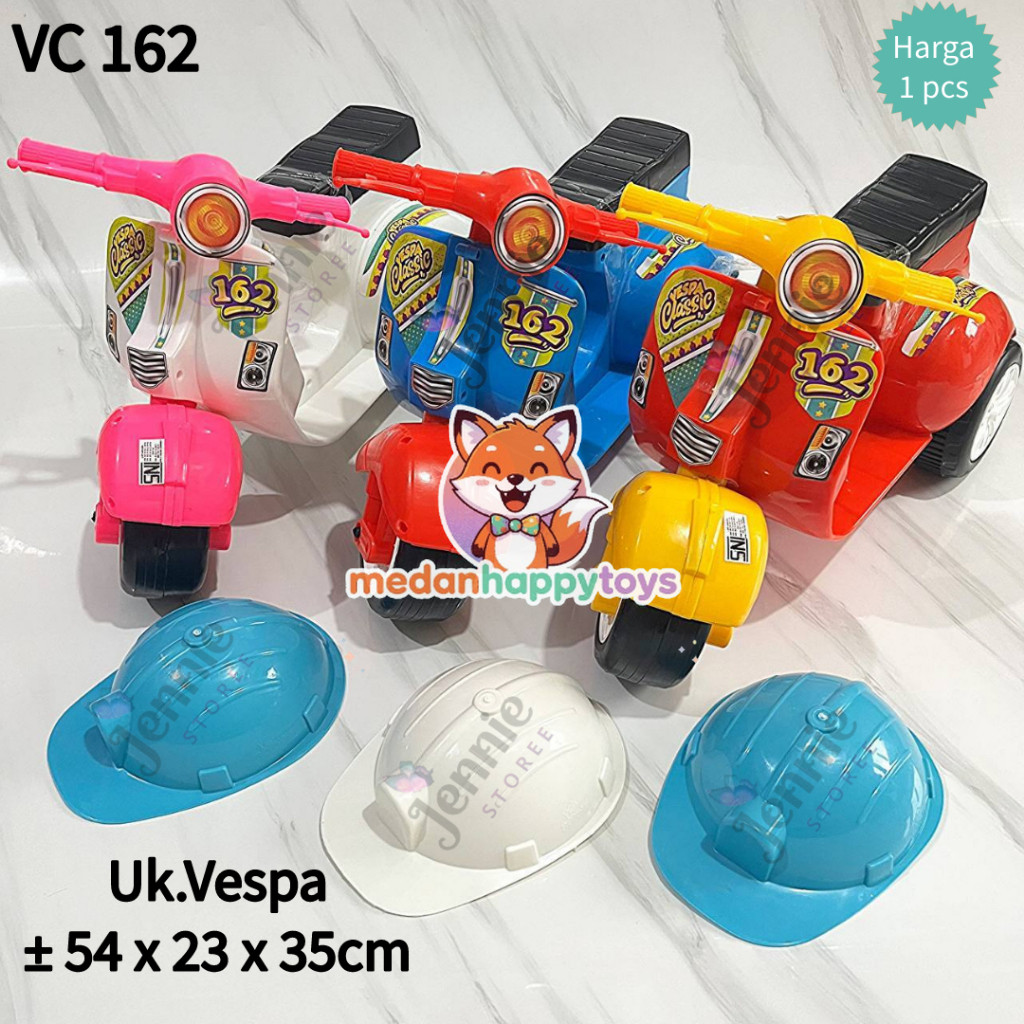 VC162 Vespa Pespa Vesva Mini Bisa Di Naiki Mainan Anak Perempuan