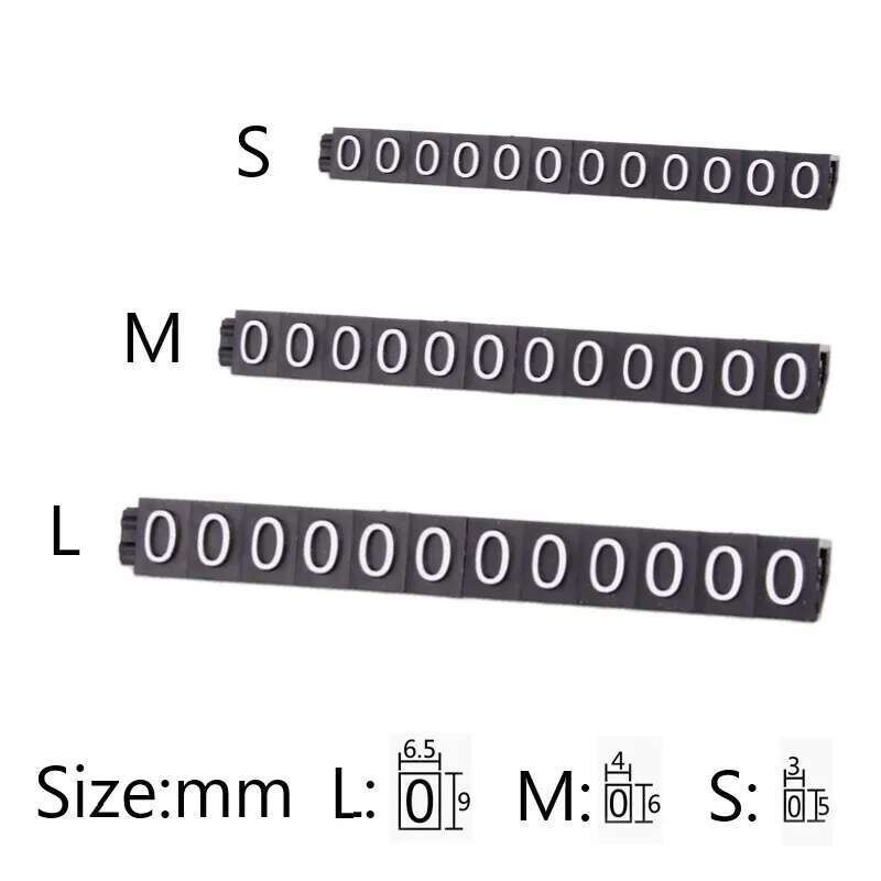 

10Pcs Price Tags Number Zero Price Combined Label NO.0 Numerals Cubes Stick For Goods Jewelry Counter Display Sign