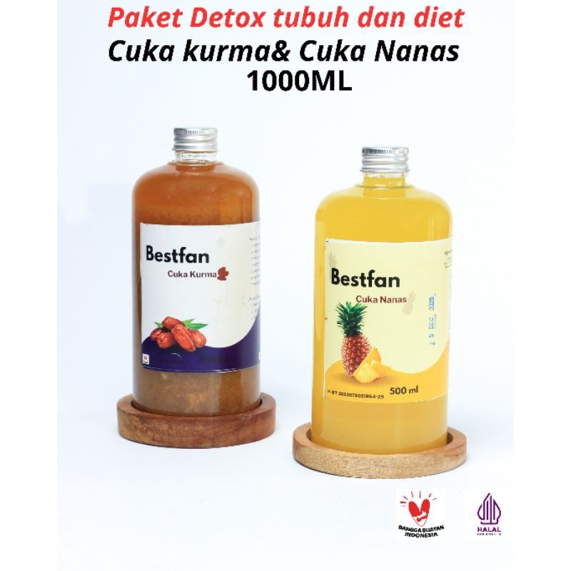

Bestfan Paket Detox Tubuh dan Diet Cuka Kurma & Cuka Nanas 1000ML