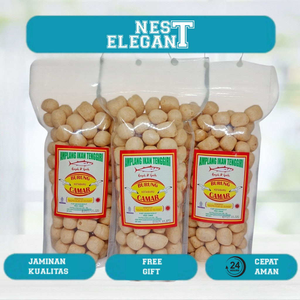 

Amplang Ikan Tenggiri Merk Burung Camar Khas Kotabaru - Plastik Medium