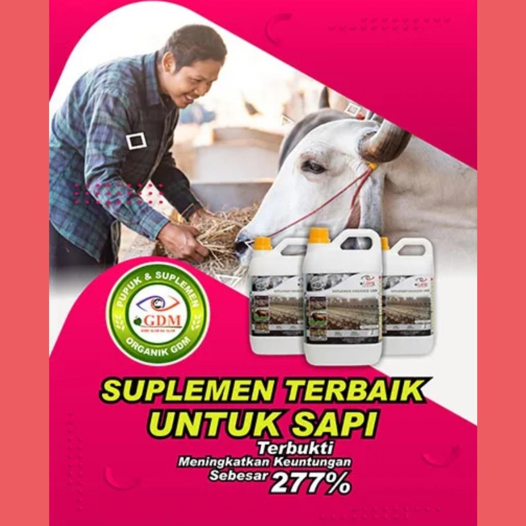 Suplemen / Probiotik Organik GDM Sapi - 1 liter