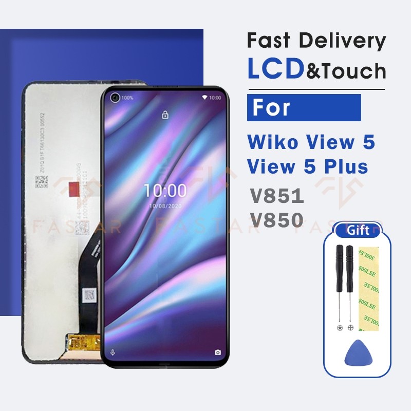 6.55"Original For WIKO View5 lcd View 5 Plus LCD Display Touch Digitizer Assembly Replacement Screen