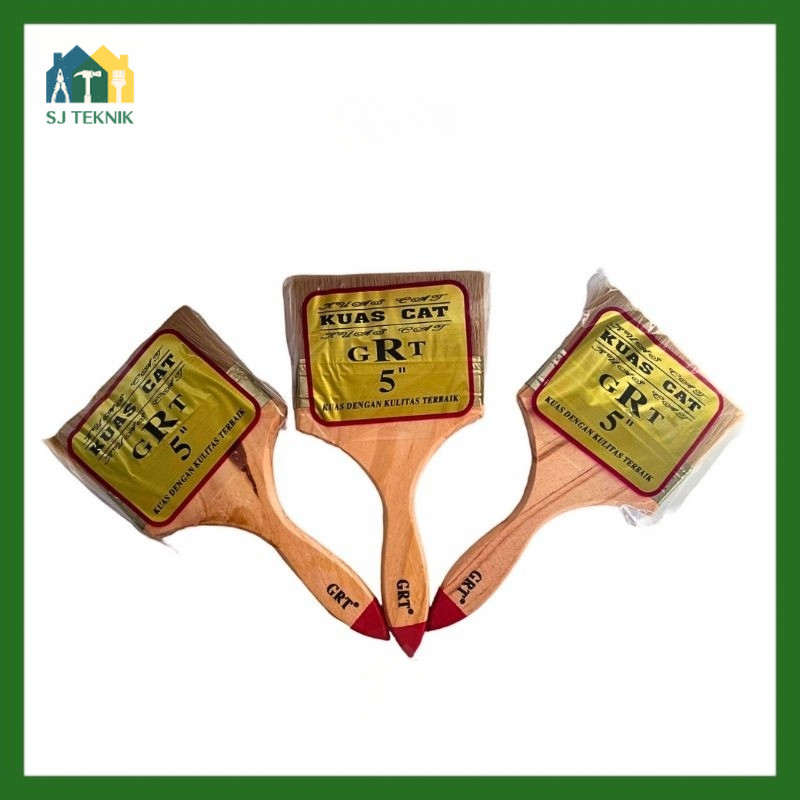 Kuas Cat Kayu Tembok Besi Kuas 5 Inch GRT Kuas Cat GRT-SJT