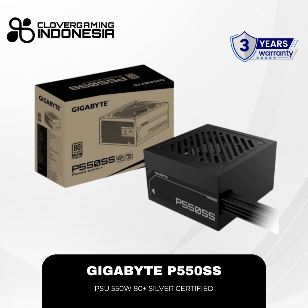 Gigabyte P550SS P-550SS Power Supply 550W 80+ Silver PSU PC Desktop 80 Plus Silver