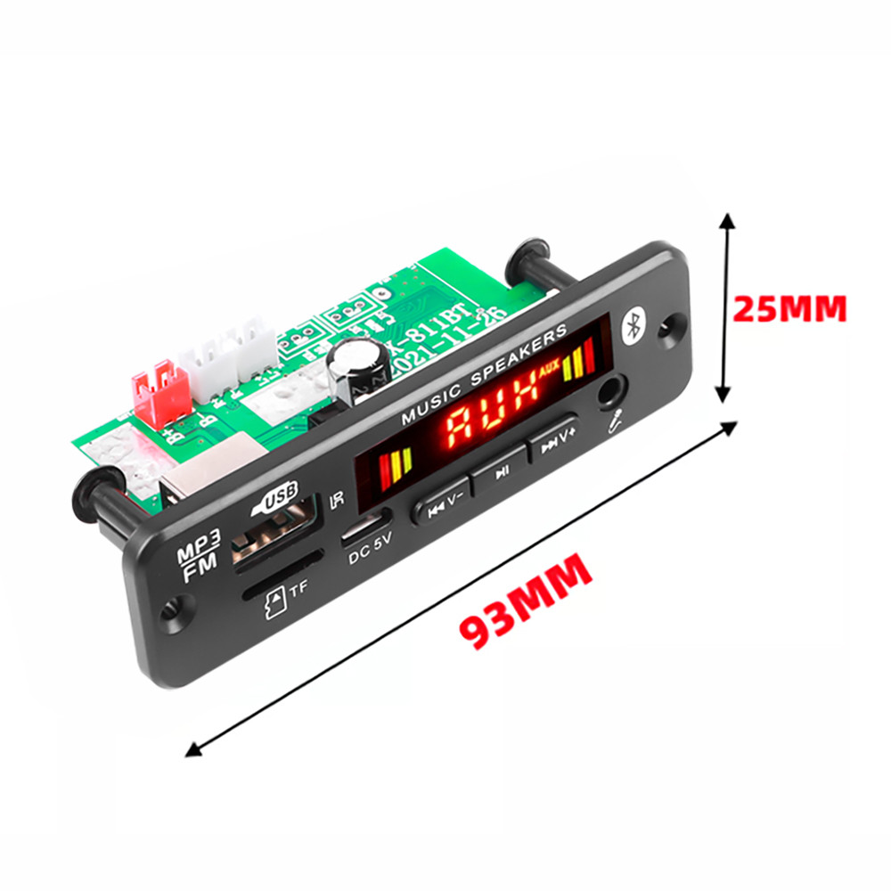 Kebidu Drahtlose Bluetooth 5,0 Audio Decoder Board USB TF FM Radio Modul DC 5V 12V Auto MP3 Player u